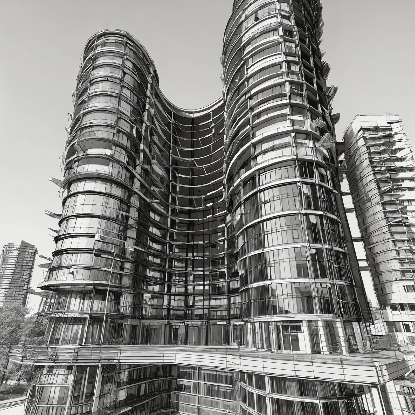 Clear Office Building Drawing Images for Construction Plans